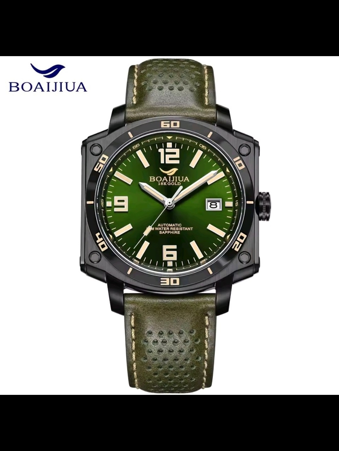 Green Dial Automatic Mens Watch